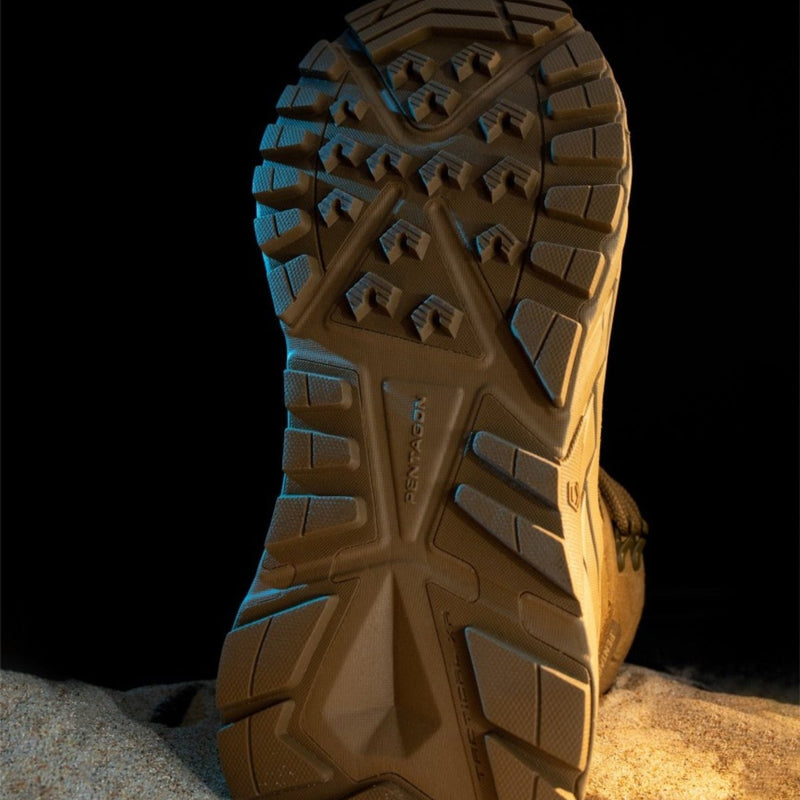 Pentagon Horizon Desert Trekking 6 Boots Lightweight Breathable Suede Black - GoMilitar