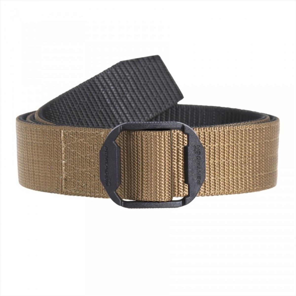 PENTAGON Komvos Double Belt Tactical Nylon Webbing Non Metal POM Buckle