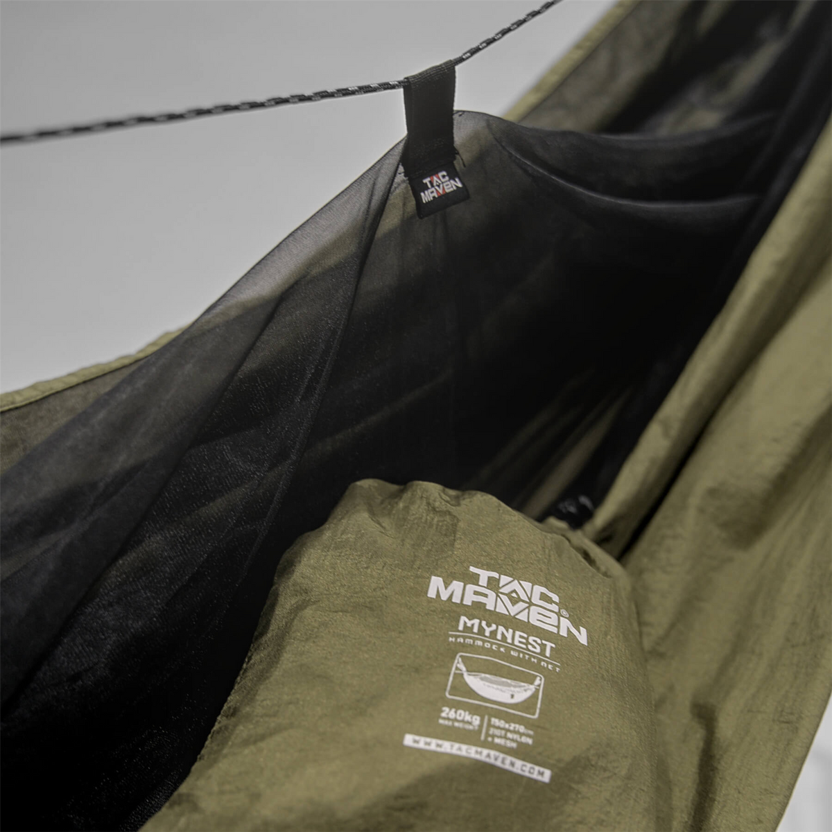 PENTAGON Mynest Hängematte, leicht, mit integriertem Moskitonetz, Campingausrüstung
