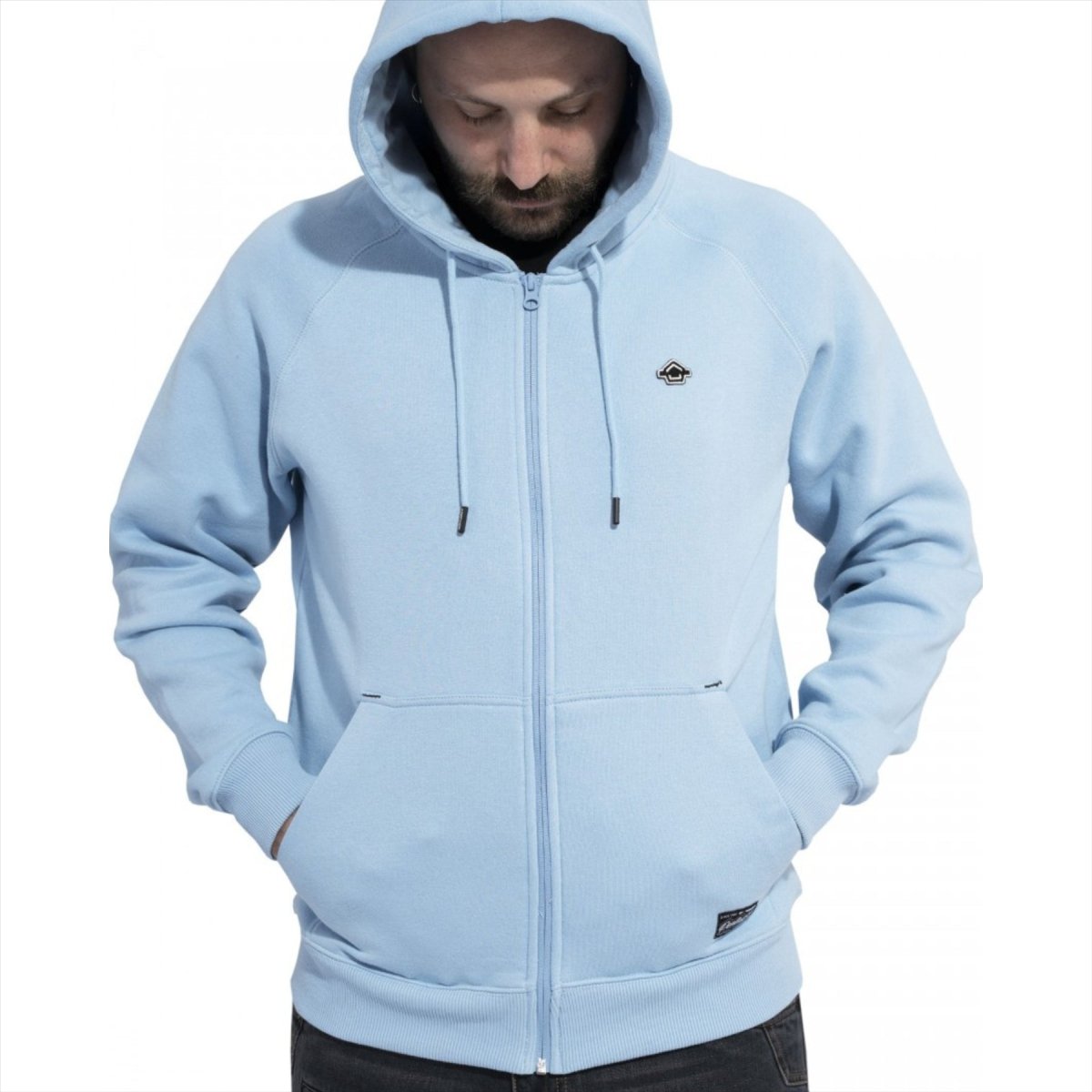 PENTAGON Phaeton Full Zip Sweater Comfort Fit Flatlock Seams Storm Hood Black
