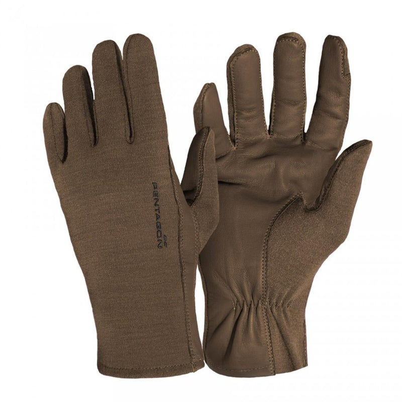 PENTAGON Pilot Nomex® Leather Gloves Short Cuff Fire Resistant Multicolor - GoMilitar
