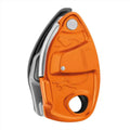 Petzl GRIGRI+ Urządzenie asekuracyjne Wspomagane hamowanie Anti Panic Liny 8,5–11 mm Pomarańczowe