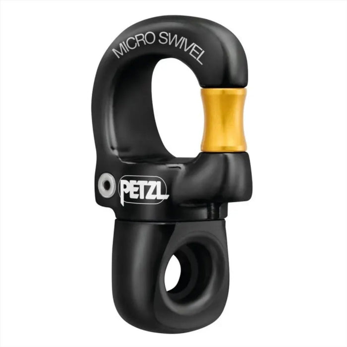 PETZL Micro Pivot Compact Ouvrable Roulement À Billes Pivot Escalade Noir - GoMilitar