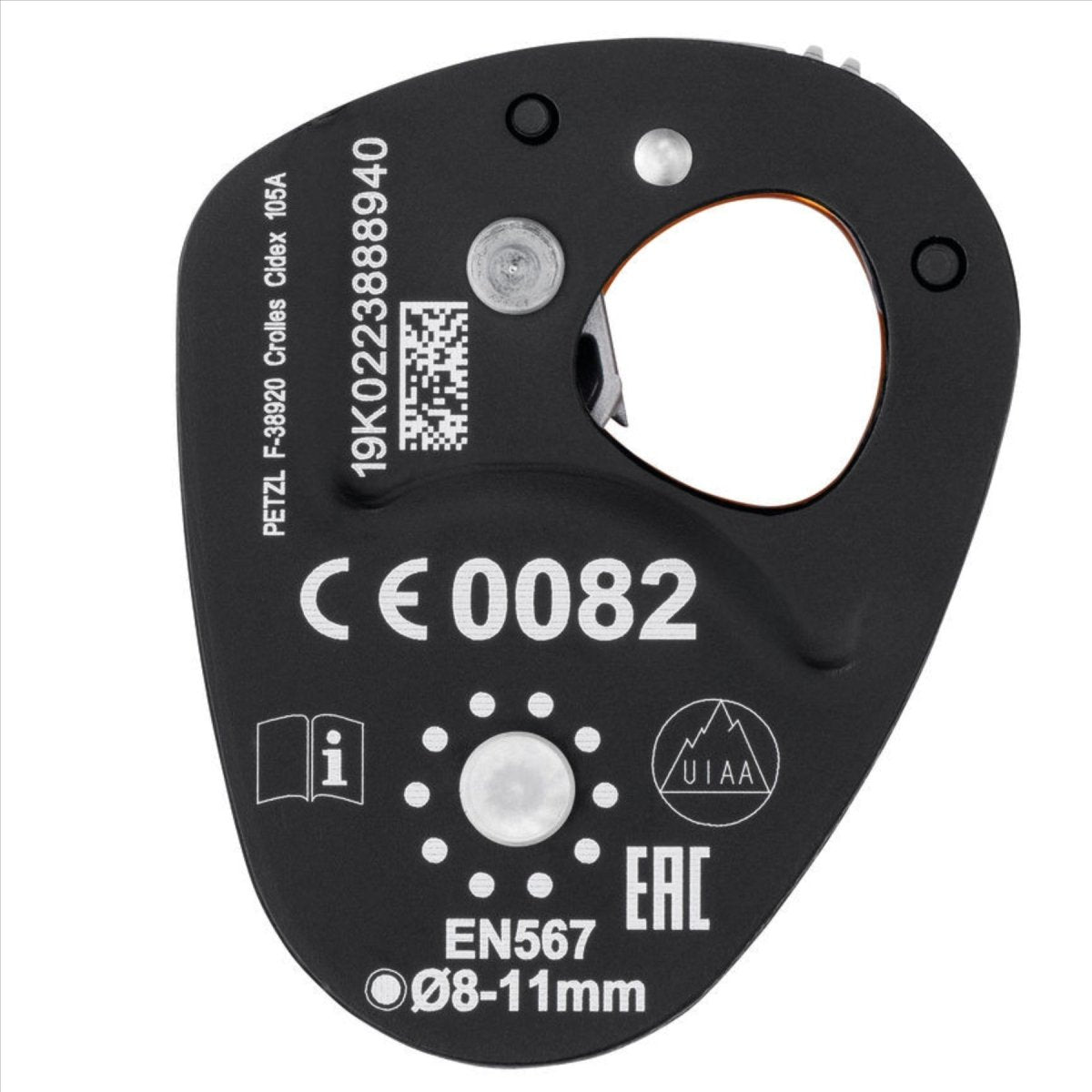Urządzenie do bloczka linowego Petzl Micro Traxion Lekkie urządzenie do chwytania postępu 8–11 mm