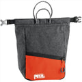 PETZL SAKAB Chalk Bag Durable Magnetic Roll Top Closure Multiple Pockets Gray