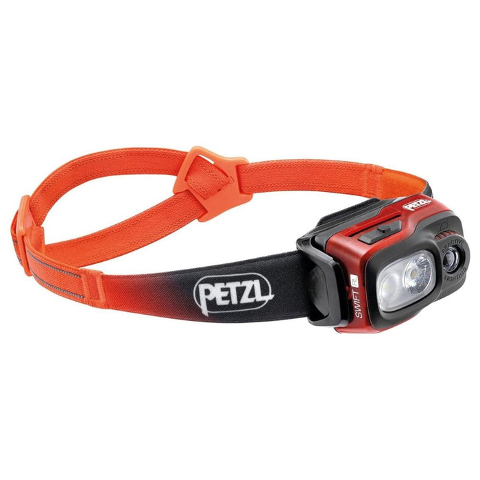 PETZL Swift RL Head Flashlight 1100 Lumen Rechargeable Water Resistant Orange - GoMilitar