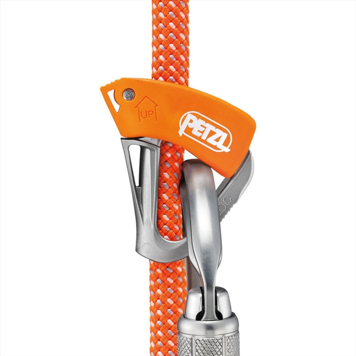 PETZL TIBLOC Seilklemme Ascender Automatisches Verriegelungssystem 8-11 mm Seile Orange