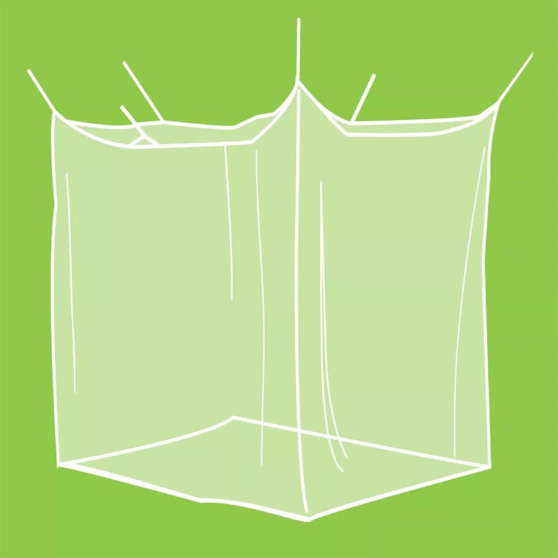 White transparent plastic bag on a green background