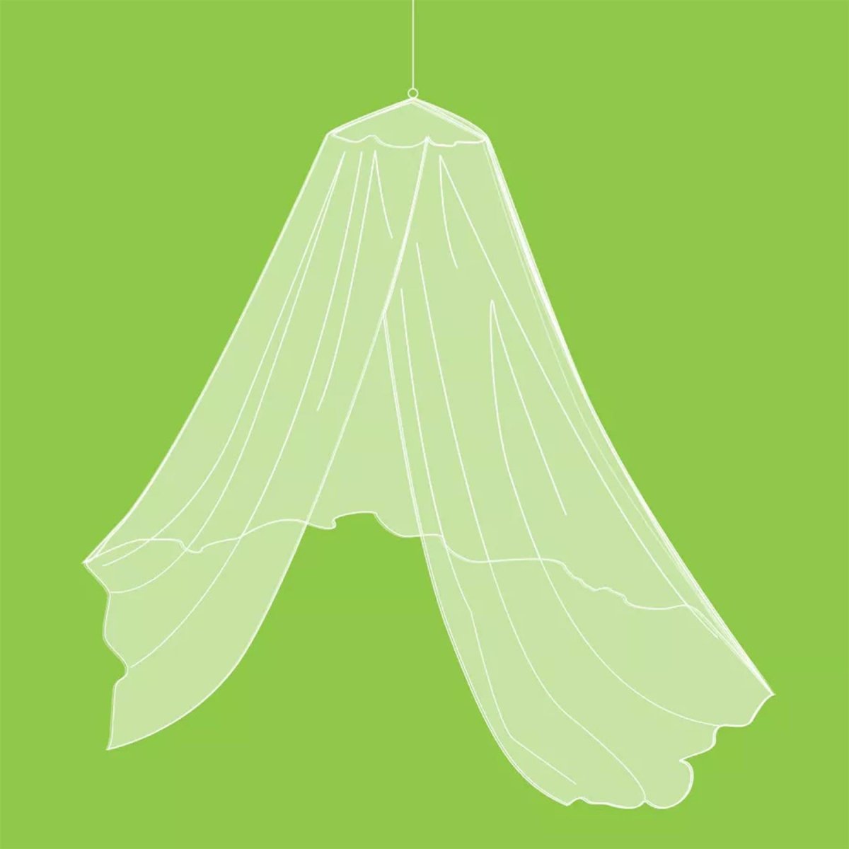 Pharmavoyage Totem Camping Mosquito Net Net Outdoor Insect Mesh Protection White