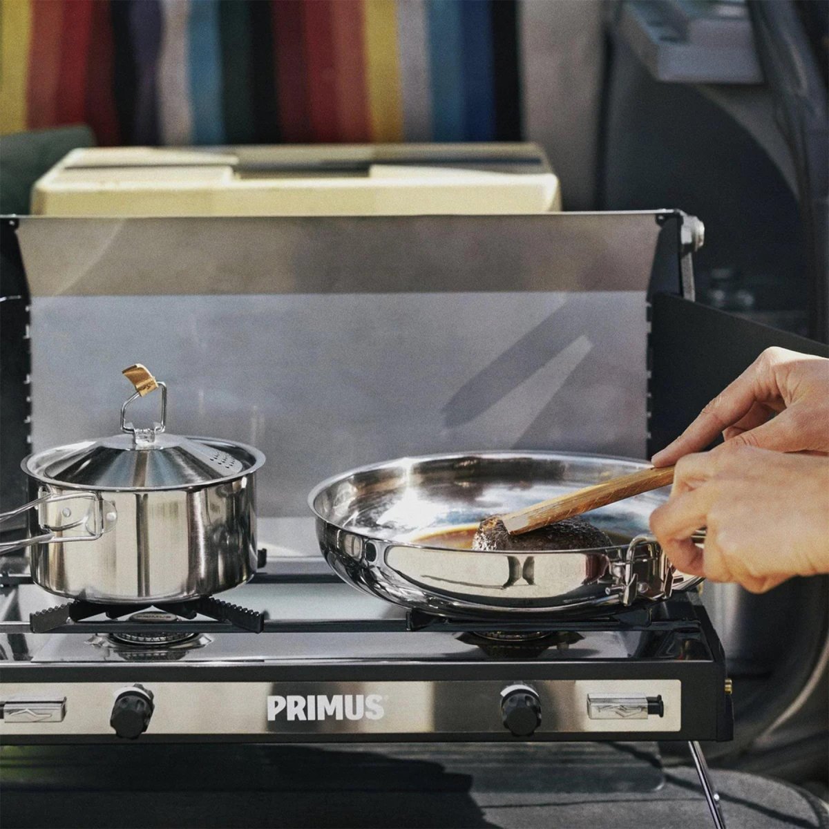 Primus Kampvuur Kookset S RVS Camping Kookgerei Pot Pan Set Zak