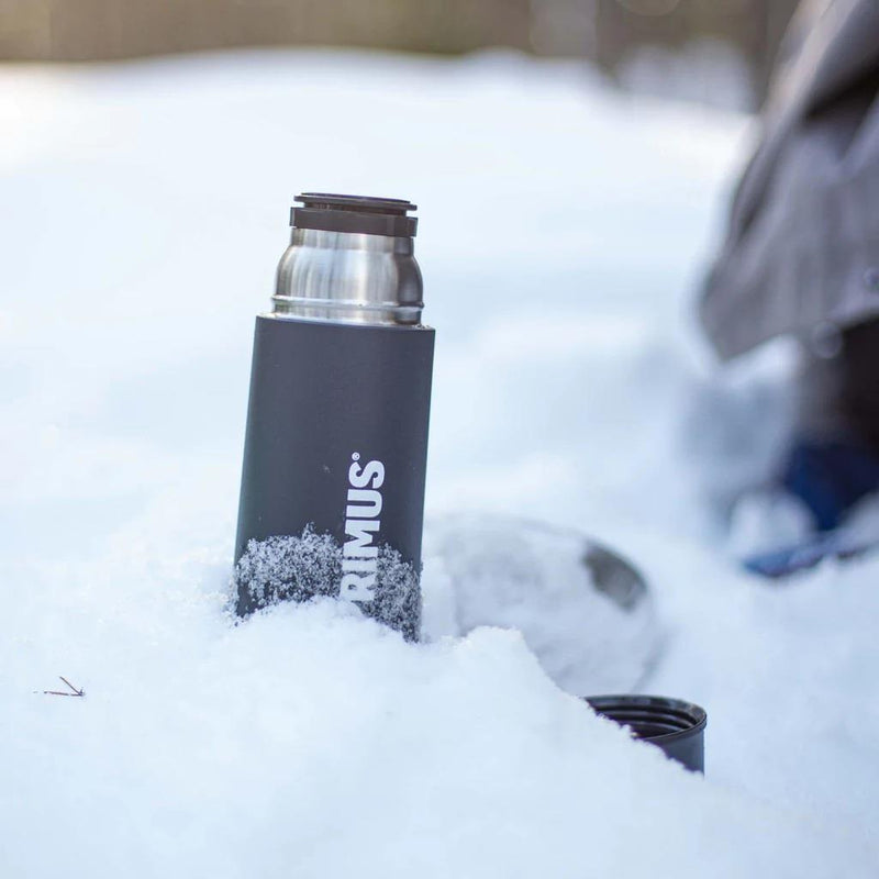 Primus Vacuum Bottle black mate 1 liter 24 hours heat cold retention seal mug - GoMilitar