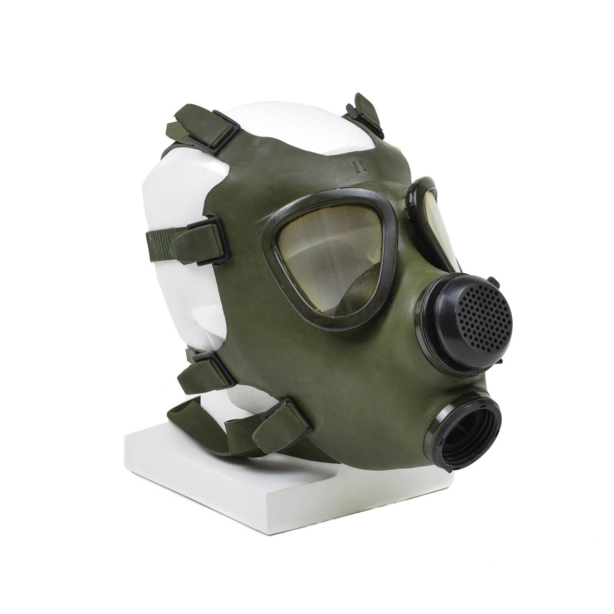 Romanian M74 gas mask full face NBC respirator vintage olive military surplus