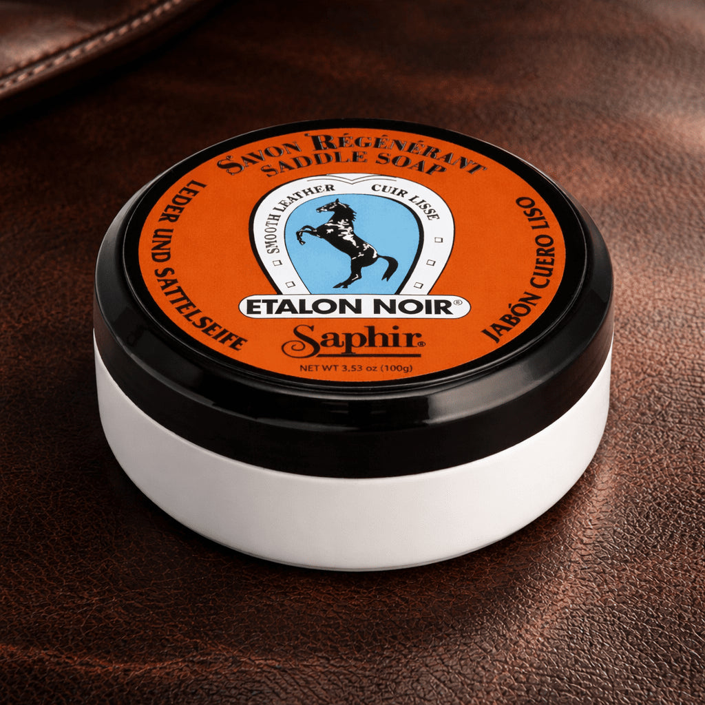 Saphir Etalon Noir Saddle Soap 100 ml Smooth Leather Cleaning Care Soap