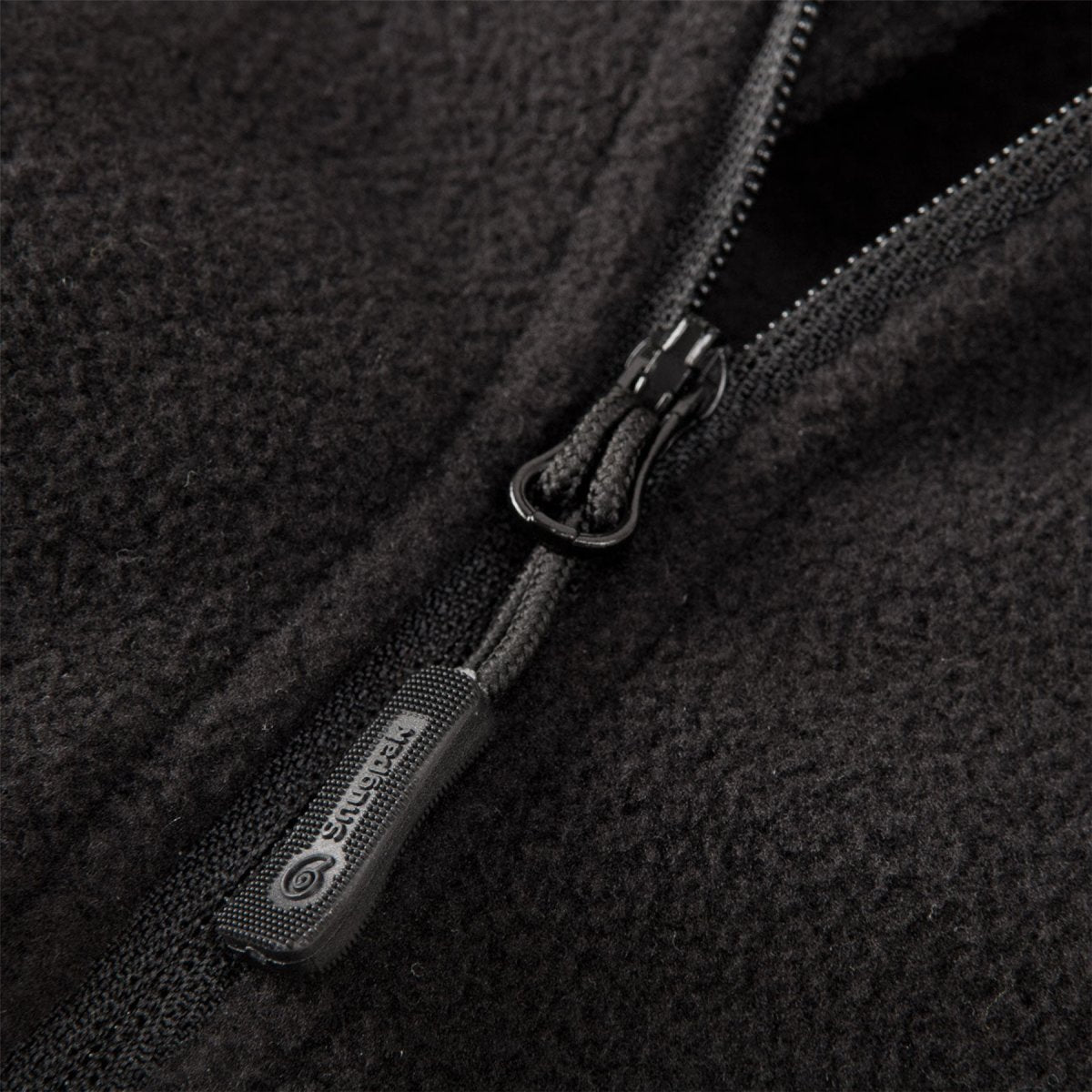 Chaqueta polar Snugpak IMPACT Cuello alto suave Protector de barbilla Cremallera 1/4 Negro