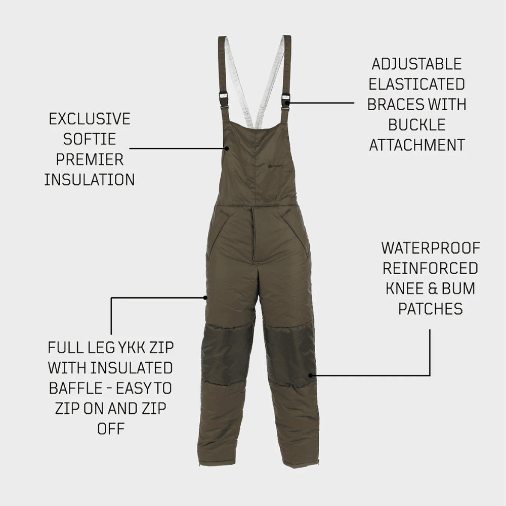Snugpak Insulated Salopettes Reversible Bib Pants YKK Full Leg Zip Cold Weather