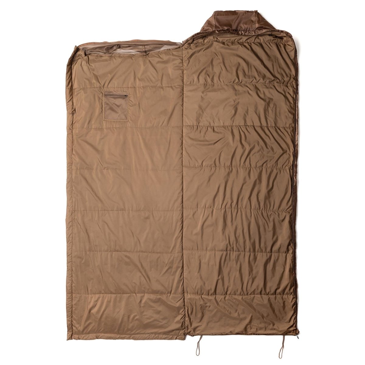Snugpak slaapzak 220 cm geïntegreerde muggencompressiefas Coyote