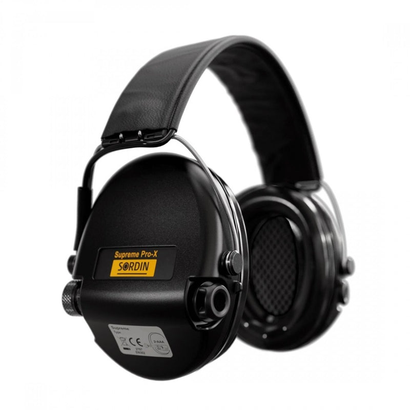 Sordin Supreme Pro-X Protezione elettronica dell'udito Ambient Sound Black Pvc