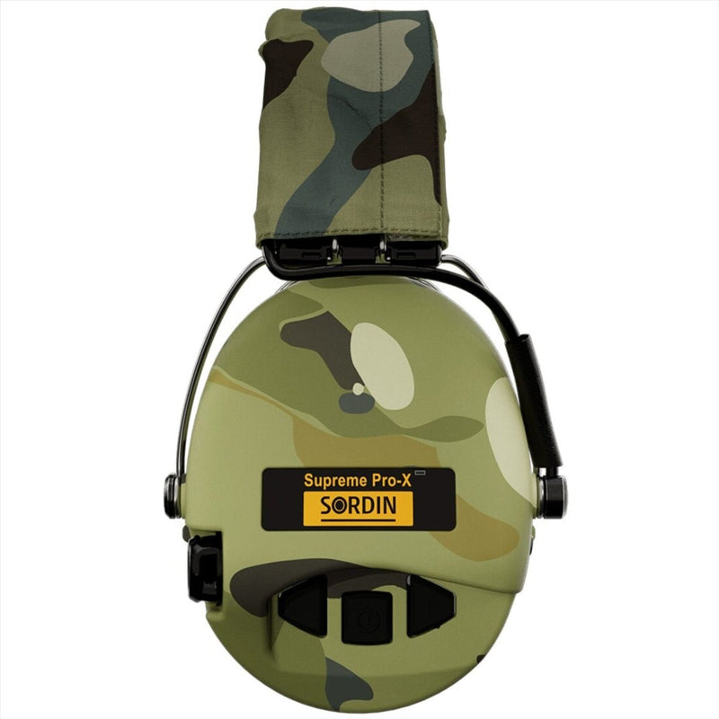 Sordin Supreme Pro-X LED Active Hörschutz Zwei Mikrofone Camo