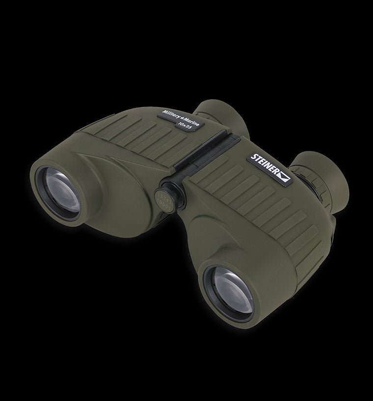 STEINER BINOCULAS MILITALE MARINE 10x25 Oliva Rugged Auto Focus Ottics