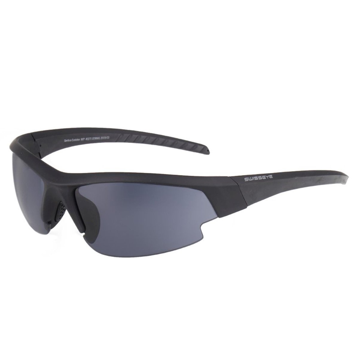 SWISS EYE Ballistic shooting glasses aerodynamic adjustable rubberized temples