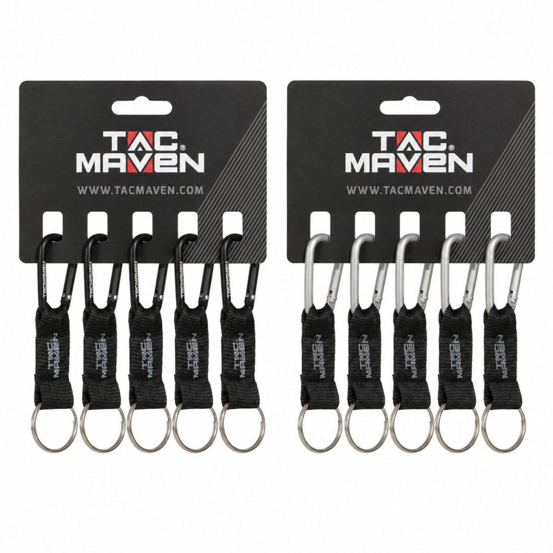Pentagon Taktische 5 mm Aluminium-Karabiner-Clips, 5 Stück, Outdoor-Camping-Schlüsselanhänger