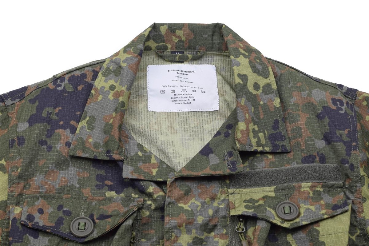 TACGEAR Brand German Military style field jacket commando troops flecktarn camo