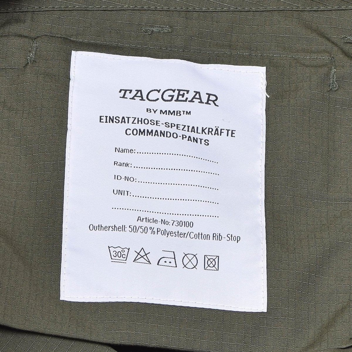 Tacgear Wojskowe Pole Cargo Spodnie RIPSTOP Wzmocnione spodnie