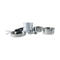 Tatonka camping kookkachel set roestvrijstalen brander buiten compacte potpan