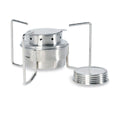 Tatonka Kocher-Set Multifuel Outdoor-Brenner-Set Edelstahl kompakter Topfständer