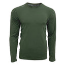 Green TEXAR military thermal undershirt long sleeve designed for warmth, comfort, and durability in cold conditions.