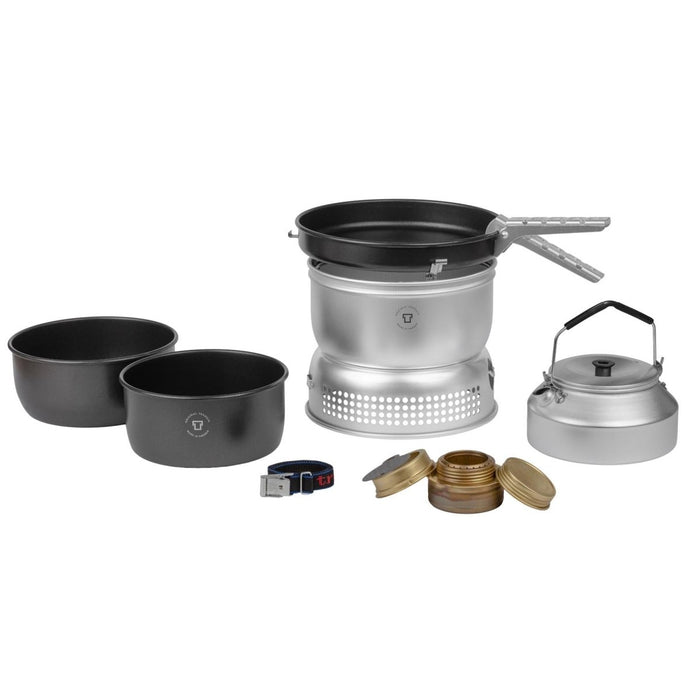 Set fornello da cucina Trangia bruciatore da trekking riscaldatore per alimenti da campeggio ultraleggero e compatto - GoMilitar