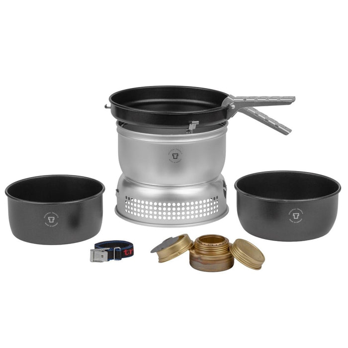 Trangia Outdoor-Kochsystem-Herd-Set, Flüssigbrennstoff-Brenner, antihaftbeschichtete Bratpfanne – GoMilitar