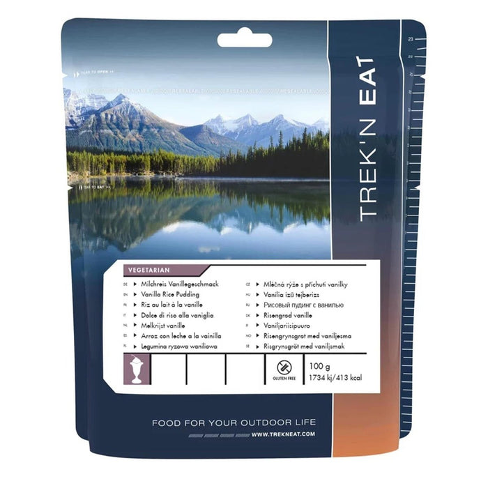 Trek'N Eat Dessert meal Vanilla Rice Puding Dehydrated outdoor camping food - GoMilitar