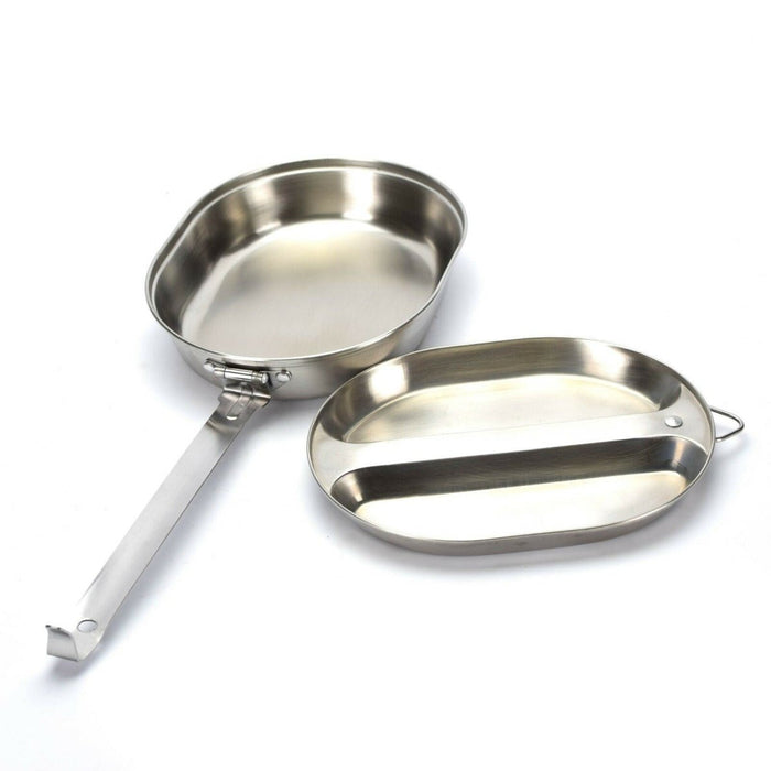 US Army mess kit stainless steel military mess tins US style eating utensils NEW - GoMilitar