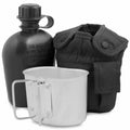 Amerikaanse legerstijl kantine M1 waterfles met Cover Cup & Alice Clips US Military