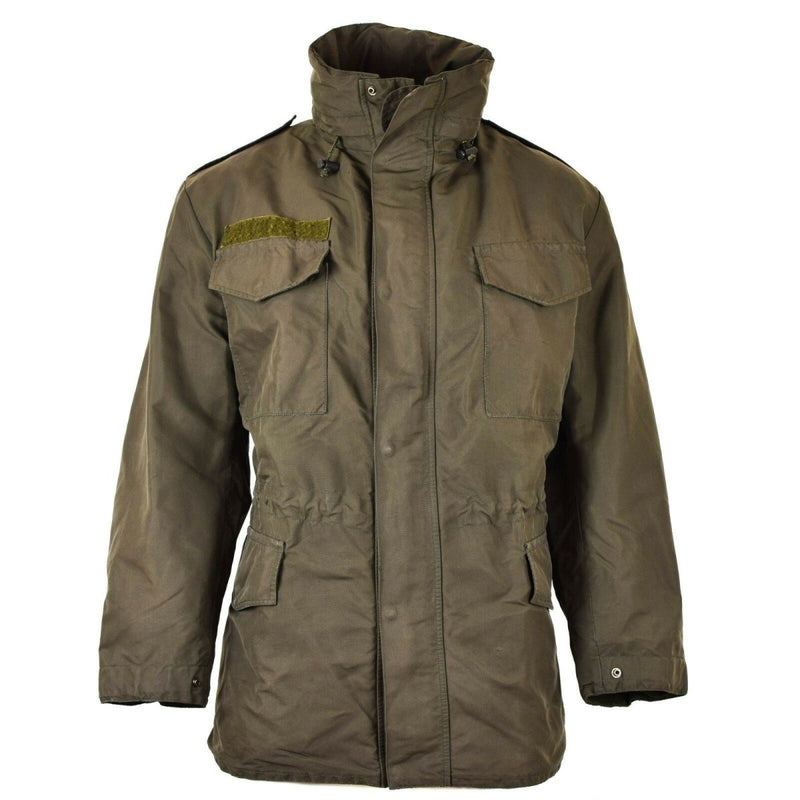 Genuine Austrian army combat M65 jacket Gore-Tex military olive Parka waterproof adjustable waist polycotton blend