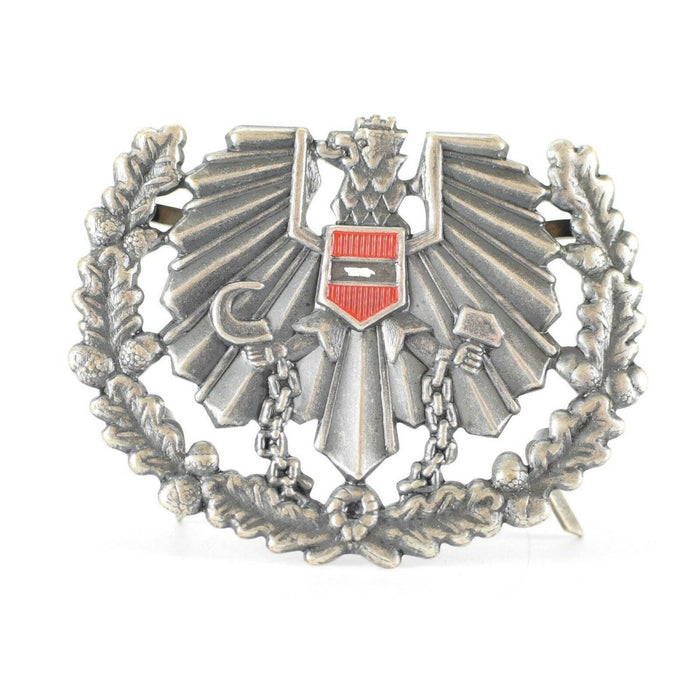 Echter österreichischer Armee-Adler, Mütze, Baskenmütze, Anstecknadel, Kokarden-Militär-Österreich-Abzeichen, mehrfarbig