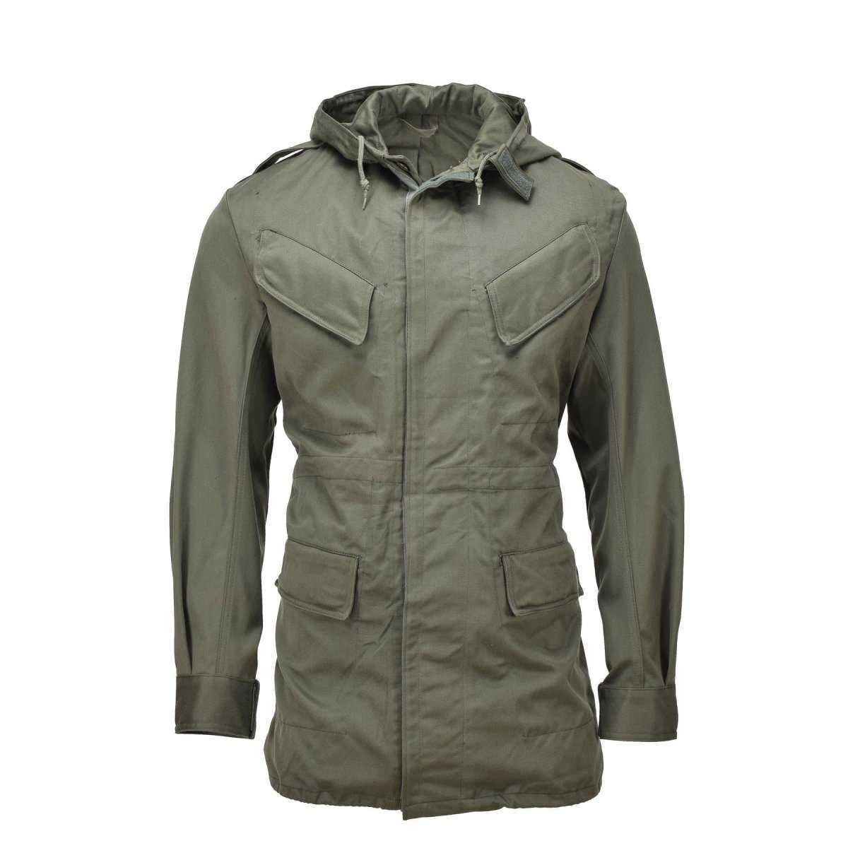BDU hooded parka Belgium military surplus vintage olive NEW