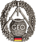 Original Deutsches Heer Barett Abzeichen Kokarde Topographische Truppe Geographischer Dienst