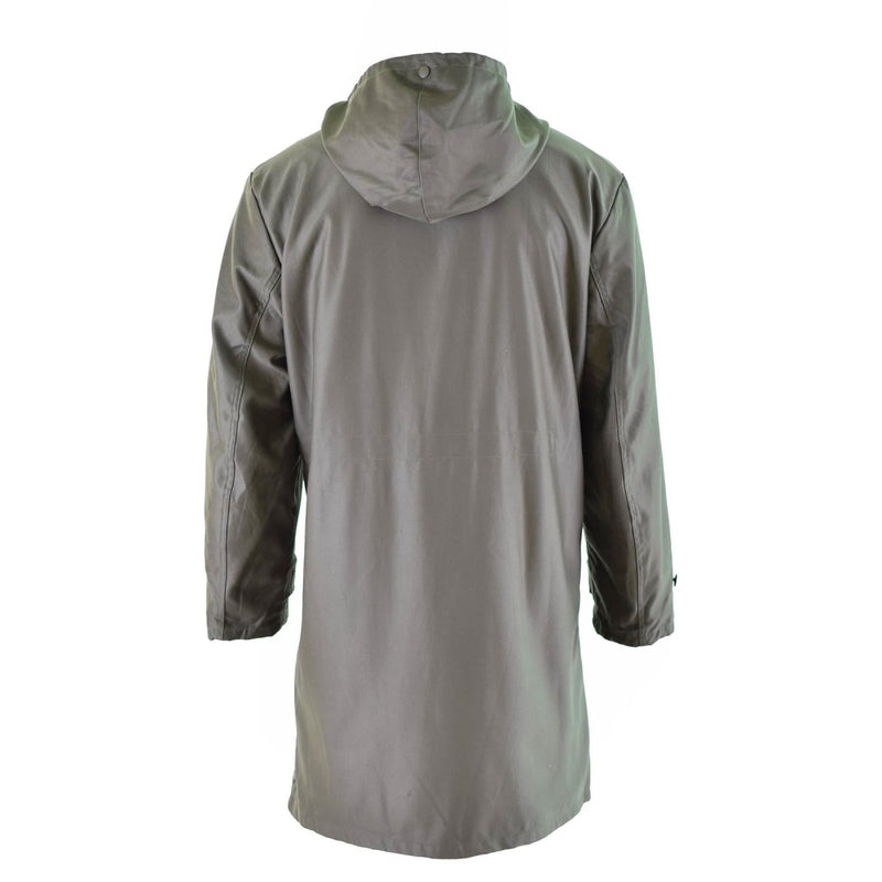Long coat original German army parka olive military jacket hooded long sleeve vintage coat