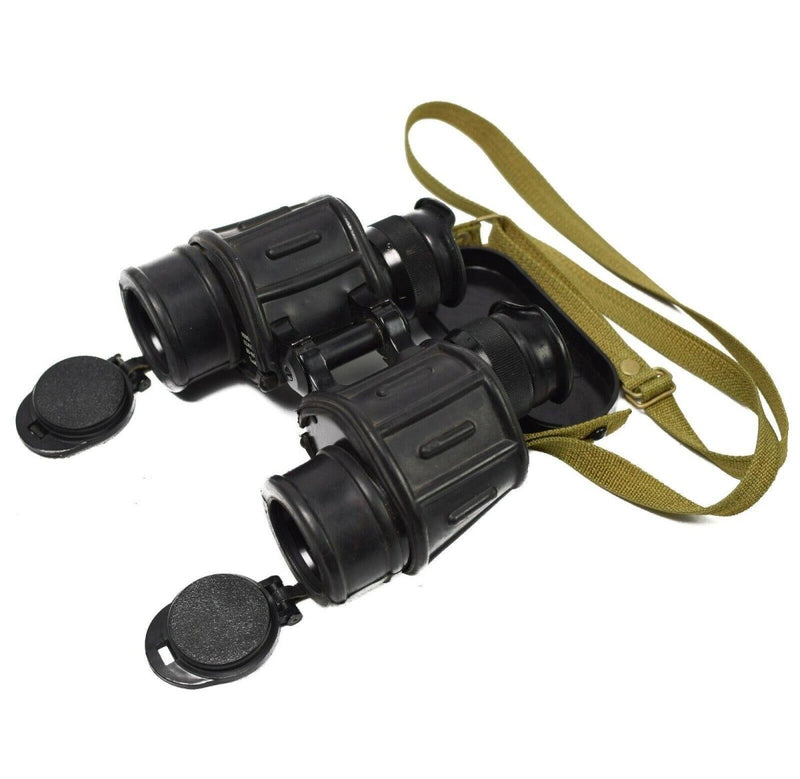 Genuine Romanian army IOR VALDALA 7X40 binoculars vintage porro bak5 military ranger finder neck strap vintage Black