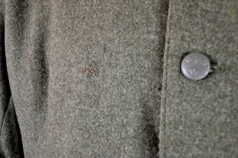Genuine WWII vintage Swedish army wool uniform jacket M39 1940's closure with buttons