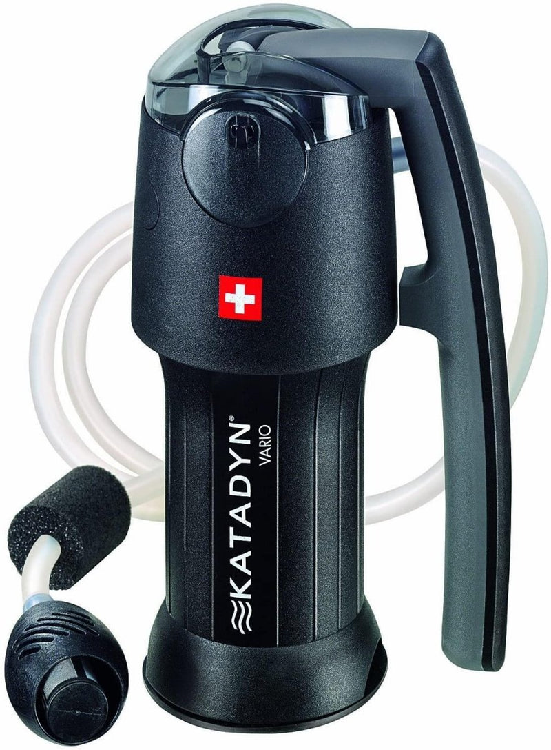Katadyn Vario Water Filter Long Lasting Camping Emergency Purification Premium ceramic AntiClog technology glassfiber