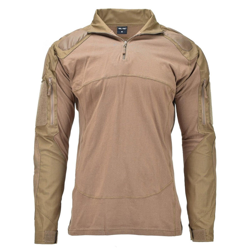 Mil-Tech Brand lightweight breathable Military Style Troops combat shirts dark coyote color BDU athletic fit