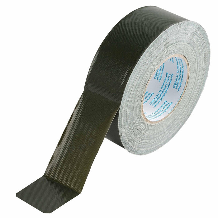 Taśma materiałowa klasy wojskowej 50m x 50mm w kolorze oliwkowym, wyjątkowo mocna, wodoodporna
