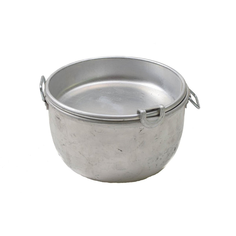 Original Bulgarian Military vintage mess kit hiking camping firepit pot pan lightweight