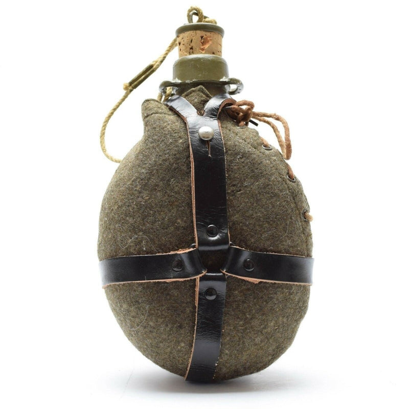 Vintage Czech Army Drinking Flask M60 Water Bottle Canteen cork plug stopper