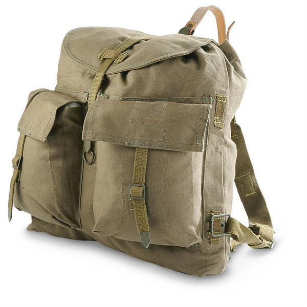Original Czech army vintage rucksack with Y straps suspenders M60