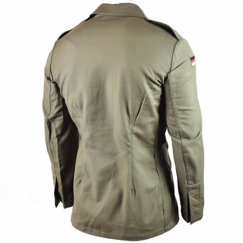 Original German army Moleskin jacket vintage BW army field olive drab jacket long sleeve