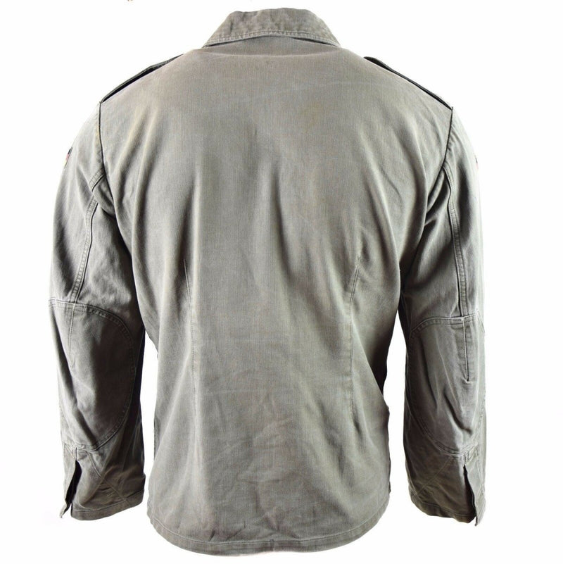 German army Moleskin jacket. Vintage BW army field olive drab jacket
